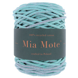Mia Mote™ Thinny Line sznurek bawełniany 3mm Outlet CUT miraże ombre szary miętowy