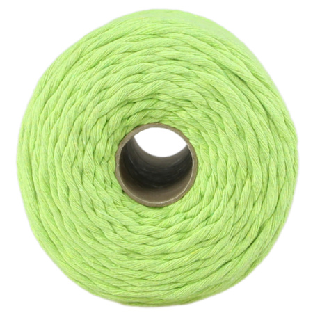 Mia Mote™ Classic Line Sznurek bawełniany skręcany do makramy 2mm lime quartz