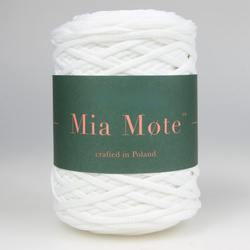 Mia Mote™ ByBag Line Sznurek Poliestrowy płaski bez rdzenia biały 5mm