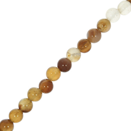 Agat Camel Kamień Jubilerski gładki kula 4mm