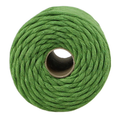 Mia Mote™ Classic Line Sznurek bawełniany skręcany do makramy 5mm fuchsyt
