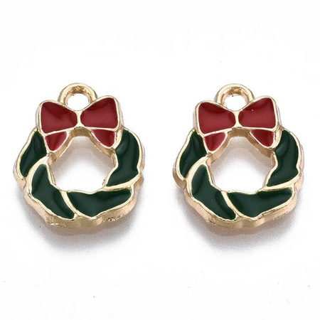 Zawieszka z Motywem Świątecznym Stroik 15mm