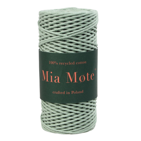 Mia Mote™ Petit Line OUTLET CUT  Sznurek pleciony bawełniany 2mm Oliwin Peridot