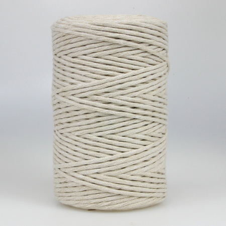 Sznurek bawełniany skręcany do makramy eco moonstone 2mm