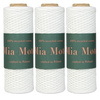 Mia Mote™ / Kordonek / do szydełkowania / Biały White / 3 x 100g