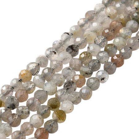 Labradoryt - kamień intuicji, ochrony i przemiany - kula fasetowana 3mm