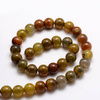 Agat Ognisty Crackle Olive Kamień Jubilerski gładki kula 6mm 