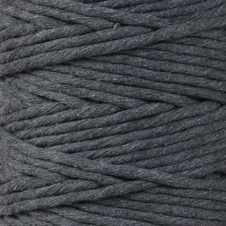 Mia Mote™ Lavish Line Sznurek bawełniany skręcany do makramy smoky quartz 5mm