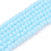 Koraliki Fasetowane Kryształki Szklane Rondelle Błękitny 2.7x1.5mm