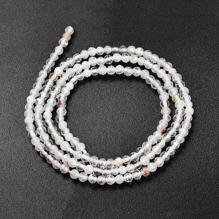 Kwarc kamienny - kamień czystości, energii i harmonii - kula fasetowana 2.5mm