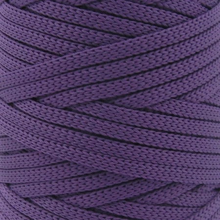 Mia Mote™ ByBag Line Sznurek Poliestrowy matowy płaski bez rdzenia fioletowy ciemy 5mm