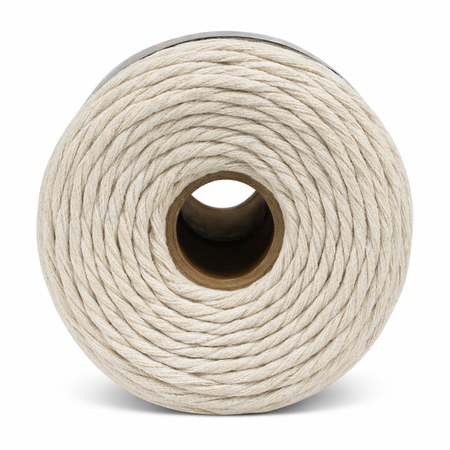 Mia Mote™ Classic Line Sznurek bawełniany skręcany do makramy 3mm light moonstone