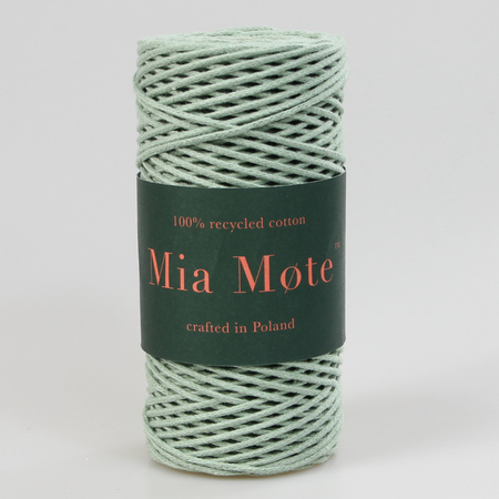 Mia Mote™ Petit Line OUTLET CUT  Sznurek pleciony bawełniany 2mm Oliwin Peridot