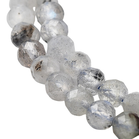 Labradoryt - kamień intuicji, ochrony i przemiany - kula fasetowana 3mm