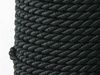 Sznurek sznur ozdobny skręcany wiskozowy czarny 3.2mm