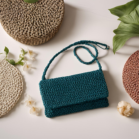 Sznurek poliestrowy płaski 3 mm bez rdzenia – do torebek i makramy, Niebieski | Rhodisite | Mia Mote™ ByBag