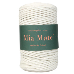 Sznurek bawełniany skręcany do makramy eco 3mm