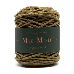 Mia Mote™ Lush Line Sznurek bawełniany 5mm aragonite Nowy Splot