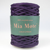 Sznurek poliestrowy płaski 5 mm bez rdzenia – do torebek i makramy, Ametystowy | Amethyst | Mia Mote™ ByBag