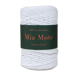 Mia Mote™ Classic Line Sznurek bawełniany skręcany do makramy 5mm chalk