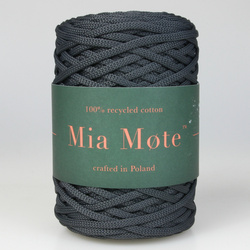 Mia Mote™ ByBag Line Sznurek Poliestrowy płaski bez rdzenia Smoky Quartz Grafitowy 5mm