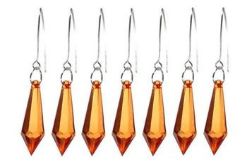 Kryształki Sople na Choinkę Miodowy 30mm