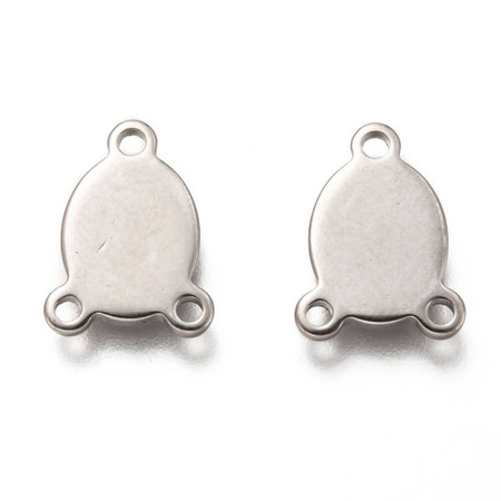 Łącznik do różańca Stal Chirurgiczna 14x11x1.5mm