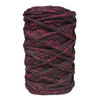Sznurek poliestrowy płaski 5 mm bez rdzenia – do torebek i makramy, Czarny z Winem | Miraże Ombre Ruby | Mia Mote™ ByBag