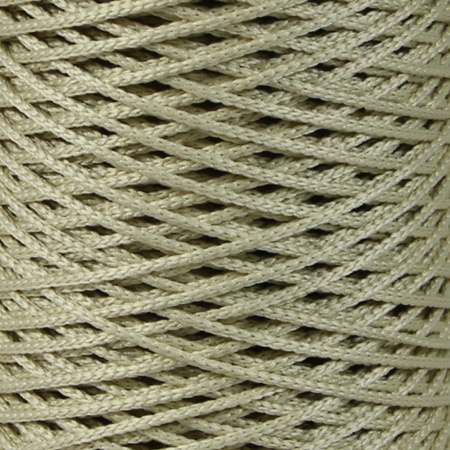 Mia Mote™ ByBag Line Sznurek pleciony poliestrowy okrągły 2mm Champagne złoty