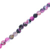 Agat Ognisty Fuchsia Kamień Jubilerski Fasetowany kula 6mm 