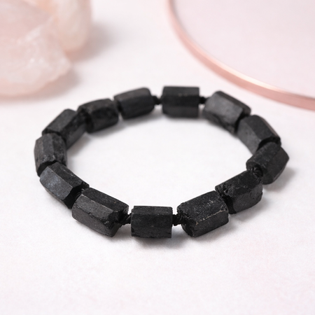 Turmalin Czarny - kamień ochrony i stabilizacji - Kolumna Fasetowany 10-20mm