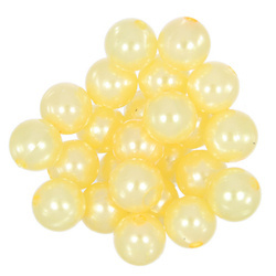Perły Perełki Koraliki Akrylowe Waniliowy 6mm