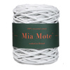 Mia Mote™ / Basic Line / Sznurek Bawełniany pleciony / Do Makramy / 5mm / Grey White
