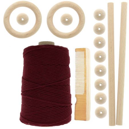 Zestaw do makramy dla początkujących 5mm z akcesoriami