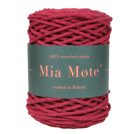 Mia Mote™ Basic Line sznurek bawełniany 5mm garnet