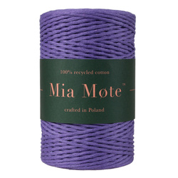 Mia Mote™ Classic Line Sznurek bawełniany skręcany do makramy 2mm Amethyst