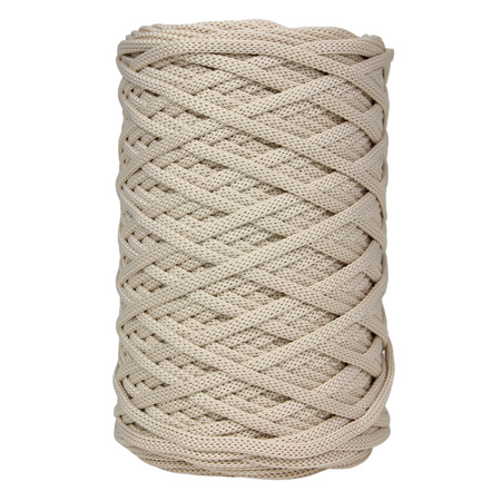 Mia Mote™ ByBag Line Sznurek Poliestrowy płaski bez rdzenia beżowy jasny 3mm