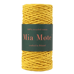 Mia Mote™ Petit Line Outlet CUT Sznurek pleciony bawełniany 2mm Orpiment on dolomite