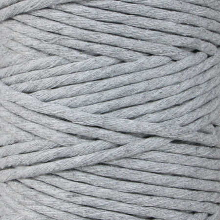 Mia Mote™ Classic Line Sznurek bawełniany skręcany do makramy 5mm basalt grit