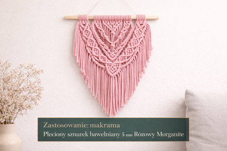 Mia Mote™ Basic Line sznurek bawełniany 5mm morganite