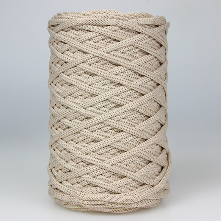 Mia Mote™ ByBag Line Sznurek Poliestrowy płaski bez rdzenia beżowy jasny 5mm