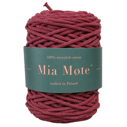 Mia Mote™ Basic Line sznurek bawełniany 5mm ruby
