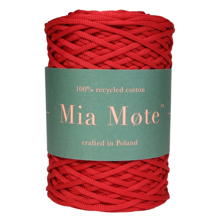 Mia Mote™ ByBag Line Sznurek Poliestrowy płaski bez rdzenia czerwony 3mm