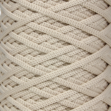 Mia Mote™ ByBag Line  OUTLET CUT  Sznurek Poliestrowy płaski bez rdzenia beżowy jasny 3mm