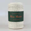Mia Mote™ Classic Line Sznurek bawełniany skręcany do makramy 2mm ivory