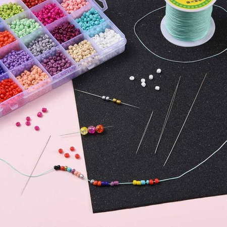 Igła Do nawlekania Koralików z Dużym Oczkiem 45mm