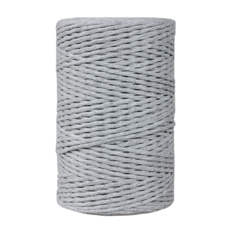 Sznurek bawełniany skręcany do makramy basalt grit 2mm