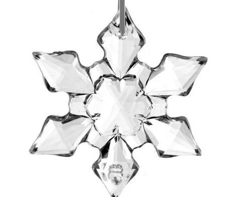 Kryształki Akrylowe Fasetowane Śnieżynka 44mm