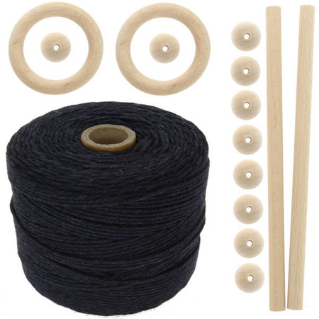 Zestaw do makramy dla początkujących 2mm z akcesoriami