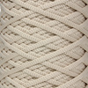 Sznurek poliestrowy płaski 5 mm bez rdzenia – do torebek i makramy, Beżowy Jasny | Light Moonstone | Mia Mote™ ByBag